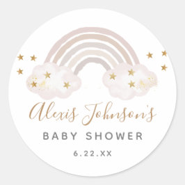 Adesivos de Baby Chá Boho Arco-íris