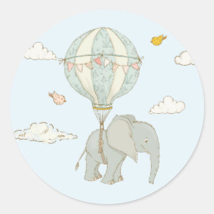 Adesivos de Balão de Ar Quente de Elefante