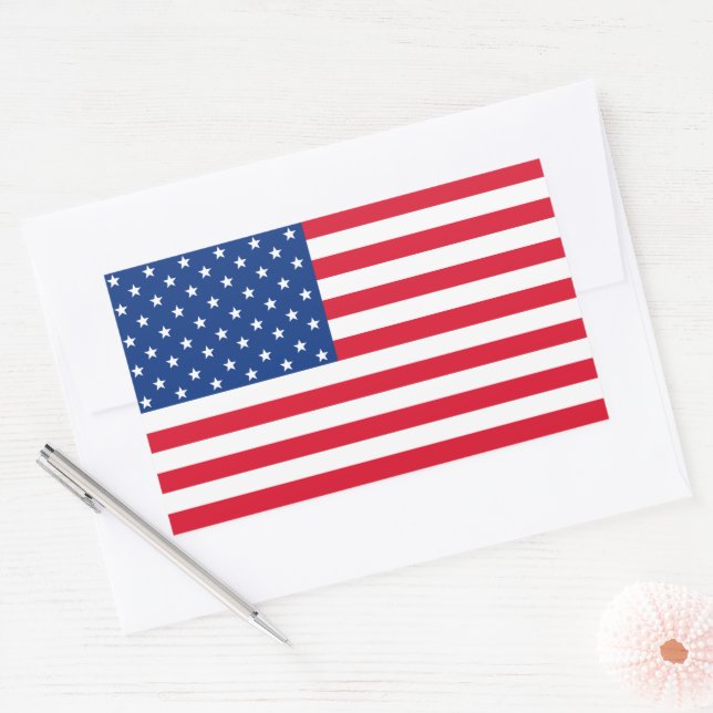 Adesivos de Bandeira Americana Patriótica (Envelope)