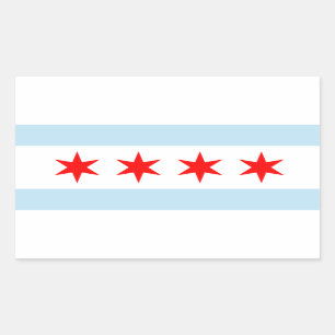 Adesivos de Bandeira de Chicago
