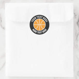 Adesivos de basquete de cor personalizada de espor