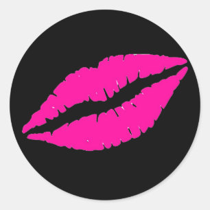 Adesivos de Batom Rosa