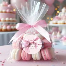 Adesivos de Bebê Menina com Laço Rosa