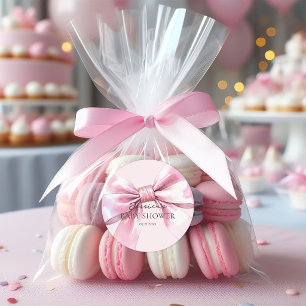 Adesivos de Bebê Menina com Laço Rosa