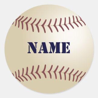 Adesivos de Beisebol - Adicione Seu Nome