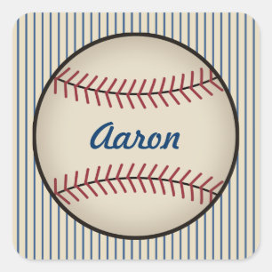Adesivos de beisebol azuis personalizados