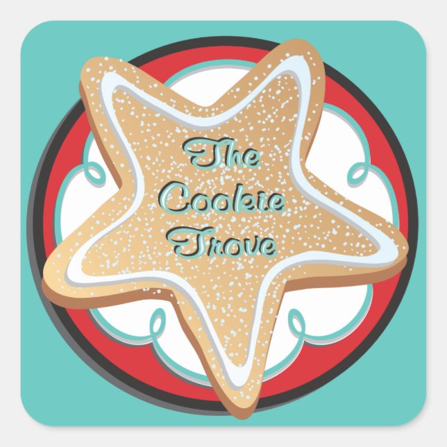 Adesivos de biscoito de açúcar personalizados (Frente)