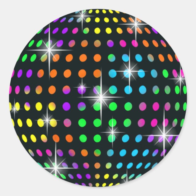 Adesivos de Bola de Espelho de Disco (Frente)