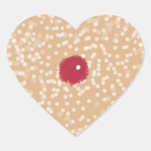 Adesivos De Bolachas De Açúcar Em Forma De Coração