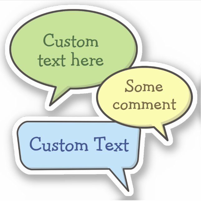 Adesivos de bolhas de cor (Frente)