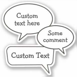 Adesivos de bolhas de voz