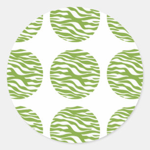 Adesivos de Bolinhas de impressão zebra