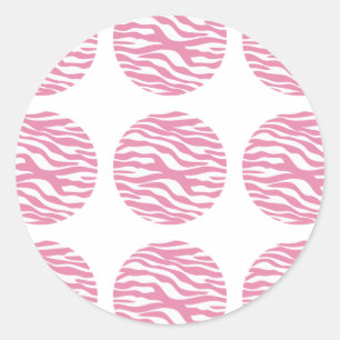 Adesivos de Bolinhas de impressão zebra