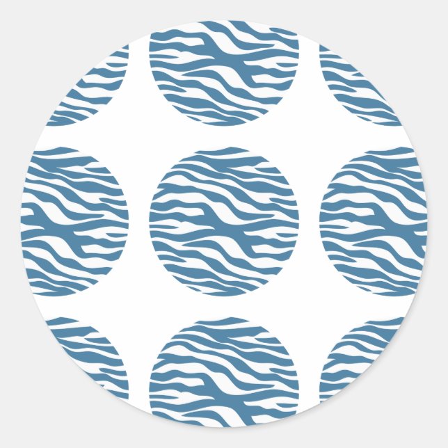 Adesivos de Bolinhas de impressão zebra (Frente)