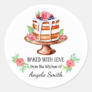 Adesivos de Bolo de Camadas com Frutas Vermelhas A