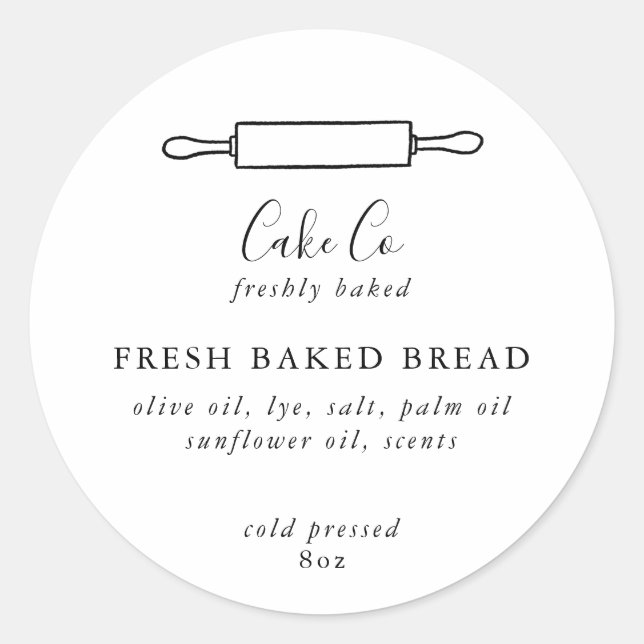 Adesivos de Bolo Personalizáveis (Frente)