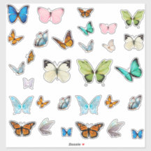 Adesivos de Borboleta Caprichosos