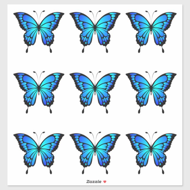 Adesivos de borboleta: recorte e use (Folha)