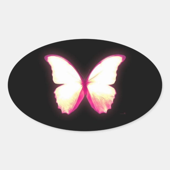 Adesivos de Borboleta Rosa (Frente)