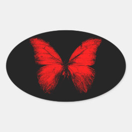 Adesivos de Borboleta Vermelha