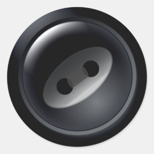 Adesivos de Botão Preto