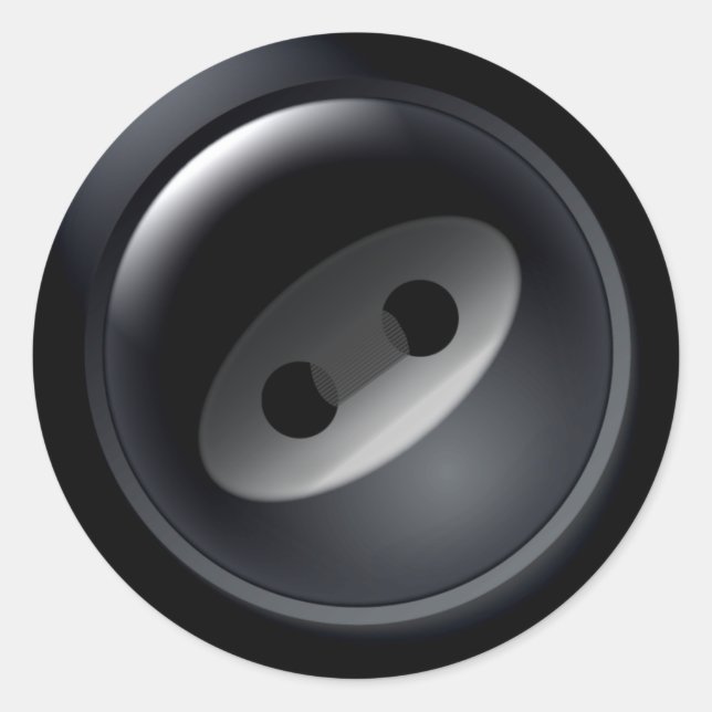 Adesivos de Botão Preto (Frente)