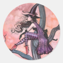 Adesivos de Bruxas de Halloween por Molly Harrison