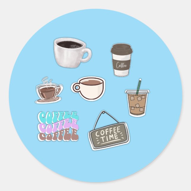 Adesivos de café (Frente)