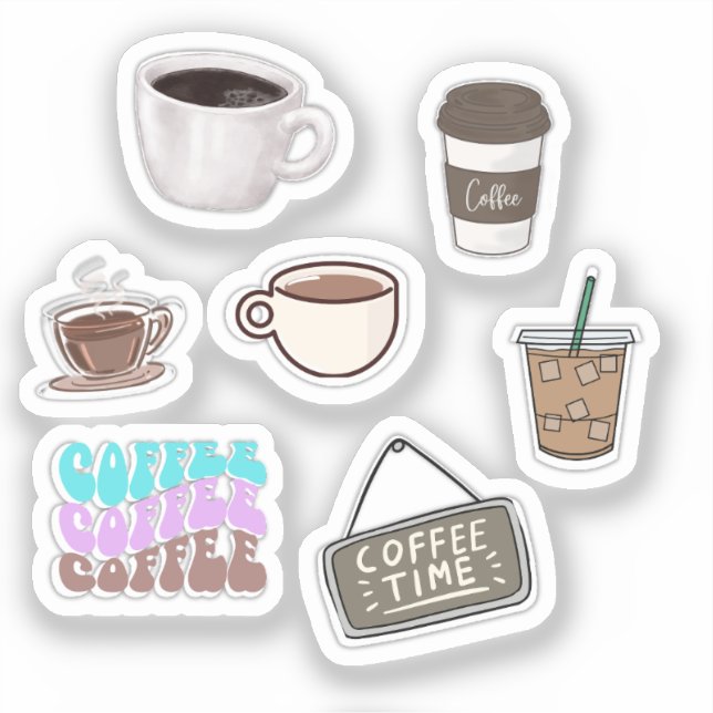 Adesivos de café (Frente)