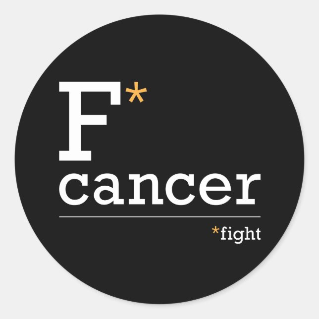 adesivos de cancer de combate (Frente)