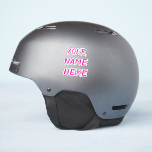 Adesivos de Capacete com Texto de Nome Personaliza