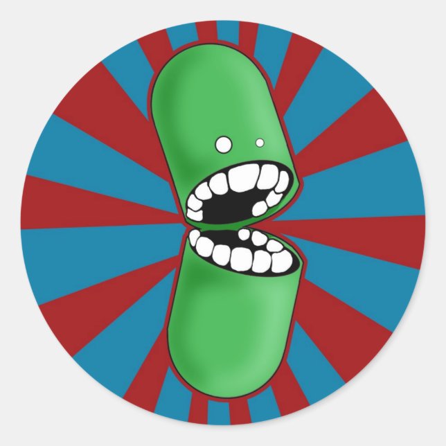 Adesivos de cápsula verdes (Frente)