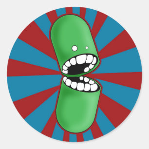 Adesivos de cápsula verdes