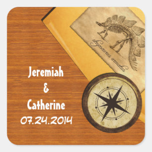 Adesivos de Casamento de Aventura