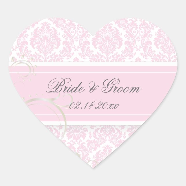 Adesivos de casamento em damasco moiré da PixDezin (Frente)