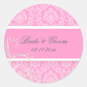 Adesivos de casamento em damasco moiré da PixDezin