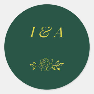 Adesivos de casamento Emerald Romance