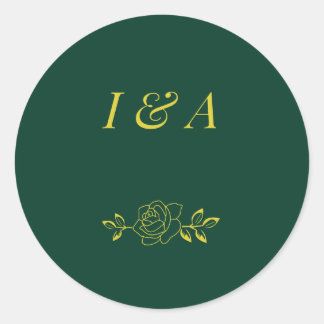 Adesivos de casamento Emerald Romance