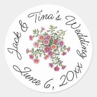 Adesivos de casamento personalizados