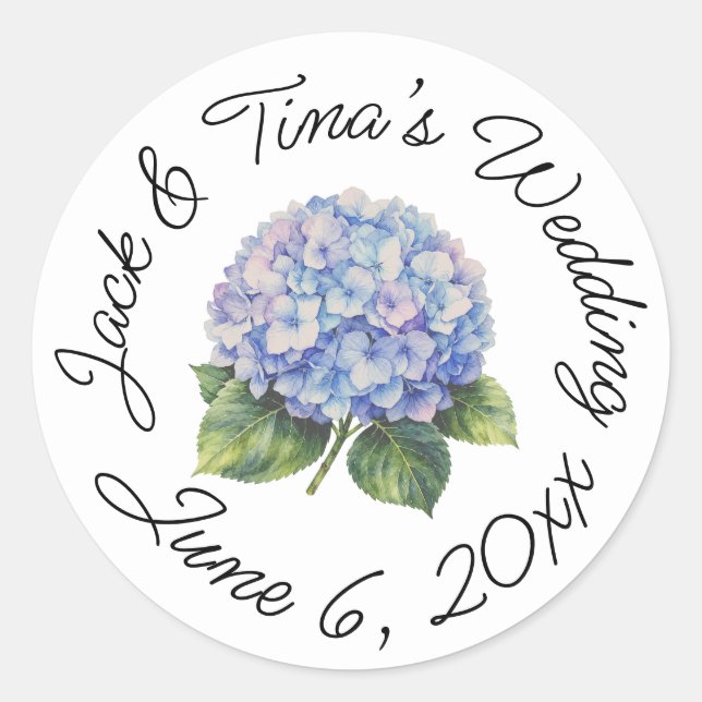 Adesivos de casamento personalizados (Frente)