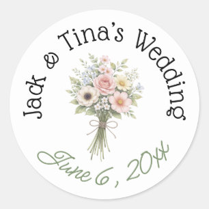 Adesivos de casamento personalizados