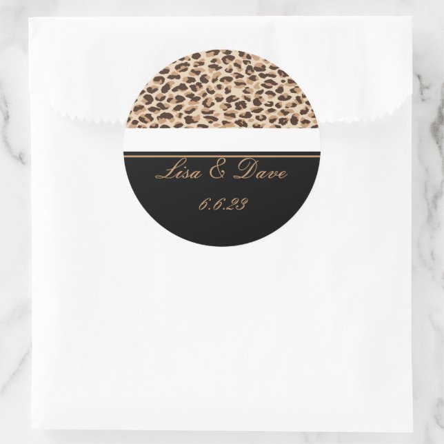 Adesivos de casamento personalizados com estampa d (Bolsa)