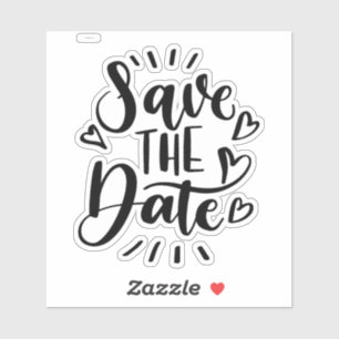 Adesivos de Casamento Salve a Data