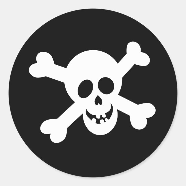 Adesivos de Caveira de Halloween (Frente)