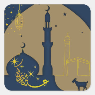 Adesivos de Celebração do Eid Al-Adha - Hadj 
