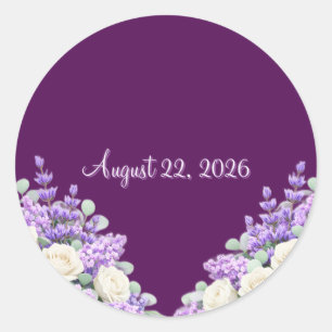 Adesivos de Celebração Lilás e Lavanda