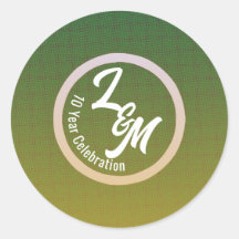 Adesivos de Celebração Verde Personalizados