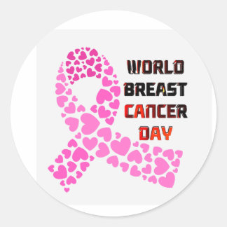 Adesivos de celebrações do Dia Mundial do Cancer d