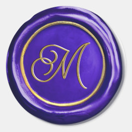 Adesivos de Cera de Selagem com Monograma Roxo e D