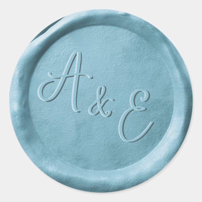 Adesivos de Cera de Selagem para Casamento Monogra (Frente)